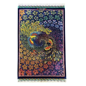 ذرع و چارک نقشه رنگین کمان تمام ابریشم قم