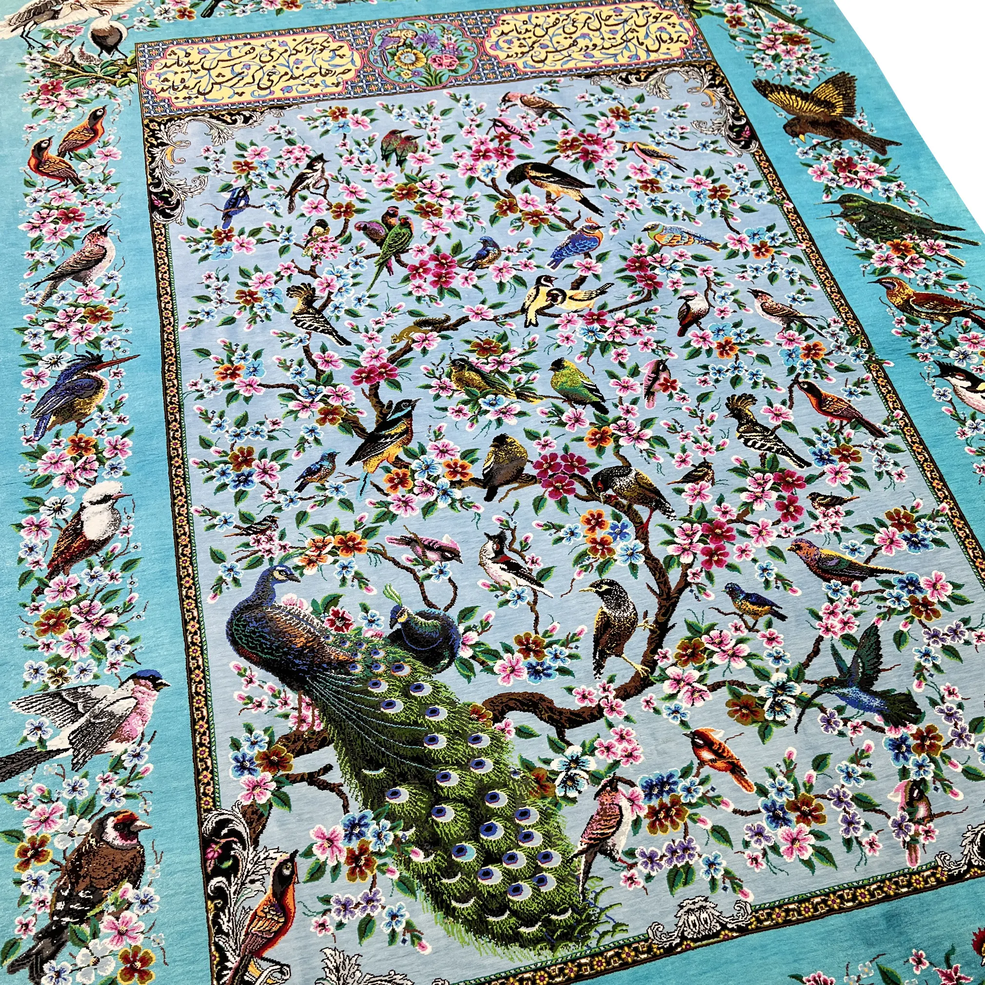 ذرعونیم نقشه باغ پرندگان تمام ابریشم